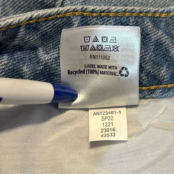 And Now This Macy’s The Mini Wide High Rise Relaxed Fit Cropped Jeans Size 25 - Picture 12 of 14